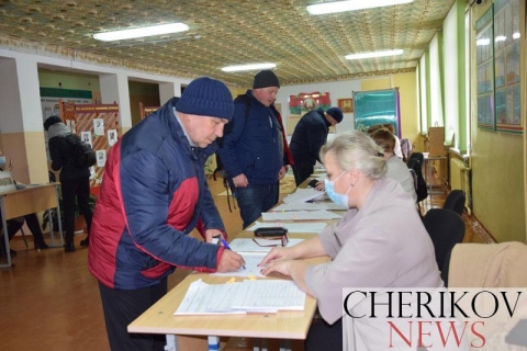 На Комсомольском участке голосования чериковляне проявляют активность на референдуме