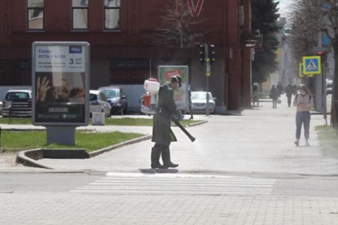 В Могилевской области дезинфицировать улицы стали два раза в неделю