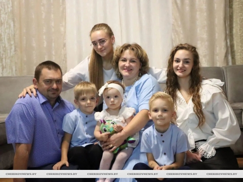 Многодетная мама из города Черикова: видеть, как дети растут, – лучшая награда