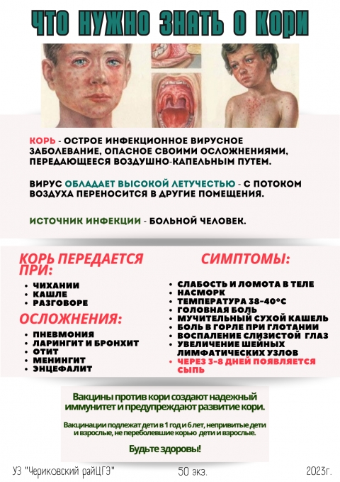 РЕГИСТРАЦИЯ КОРИ В 2023 ГОДУ