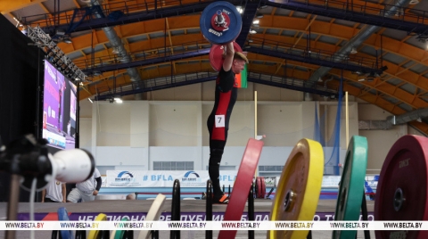 В Могилеве проходит чемпионат Беларуси по тяжелой атлетике