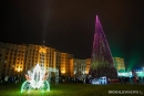 В Могилеве зажгли огни на главной елке региона