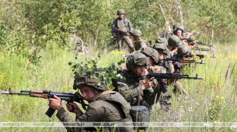 ЧВК &quot;Вагнер&quot; и военнослужащие белорусской мехбригады провели совместную тренировку