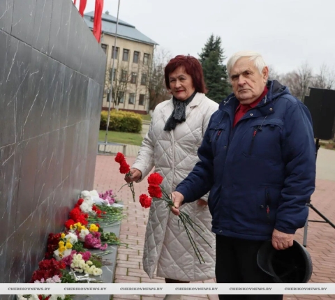 В Черикове прошёл митинг, посвящённый 108-й годовщине Октябрьской революции