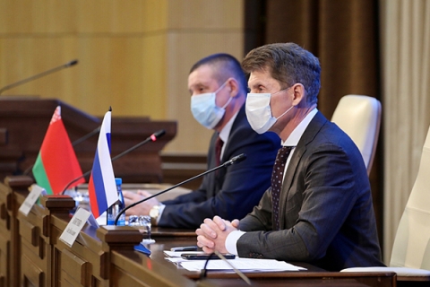 Белорусская делегация во главе с Леонидом Зайцем посещает Приморский край