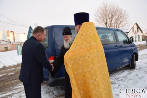 Совершил Божественную Литургию в храме г. Черикова Владыка Сафроний, Архиепископ Могилевский и Мстиславский